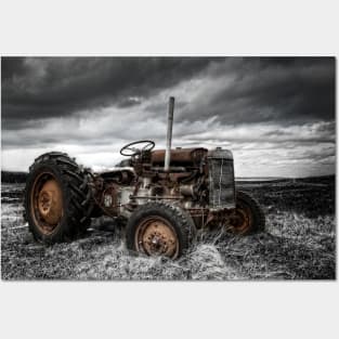 North Uist  Scotland Rusty Tractor Posters and Art